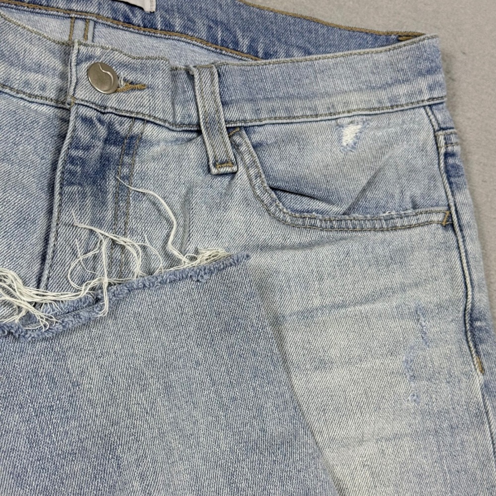 Joes Jeans Womens Light Wash High Rise Straight Leg Raw Hem Denim Size 29